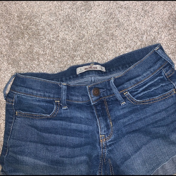 Hollister Dark Blue Jean shorts size 24 / 0 - Picture 4 of 10